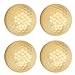 Yosoo Health Gear Golden Golf Balls, 4Pcs Gold Plating Double Layer Golf Ball, Golf Balls Bulk, Golf Ball Accessory for Golf Clubs Golfers Lovers Beginners Golf Practicing