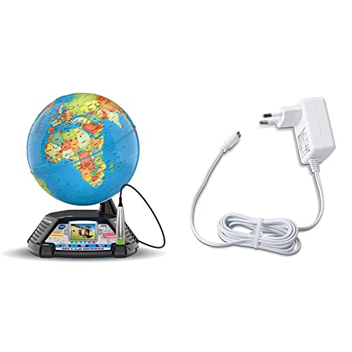 VTech Genius XL - Globe vidéo interactif + Chargeur USB