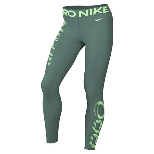 Nike Damen Dri-Fit Mr 7/8 Grx Leggings, Bicoastal/Vapour Green/White, L