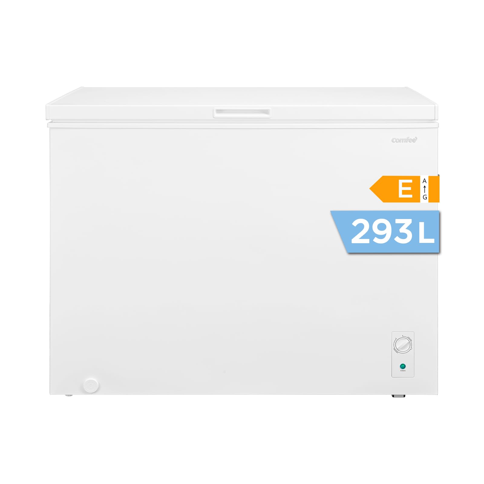 COMFEE' RCC300WH2EU(E) Congelatore 293L, 4 Stelle, LED, Silenzioso | Compressore Inverter, Risparmio Energetico, Illuminazione LED, Cestino Metallico, Funzionamento Silenzioso, Arctic White