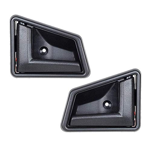Manija de la puerta interior negra 2 PCS Delantero/trasero Izquierda Derecha Conductor Lado del pasajero para Suzuki OEM: 8311056B01 8313056B01 Manija de la puerta