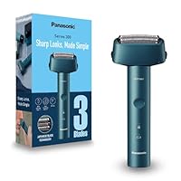Panasonic Series 300 Wet & Dry 3-Blade Electric Shaver for Men, Stainless Steel Blades, Ergonomic Handle with USB-C charging, Blue (ES-RM3B-A541)