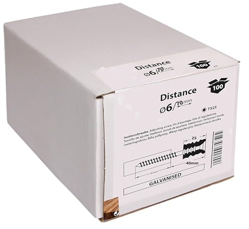 Befestigungstechnik Gramsch DIS2025 Abstandsschrauben 100 Stück