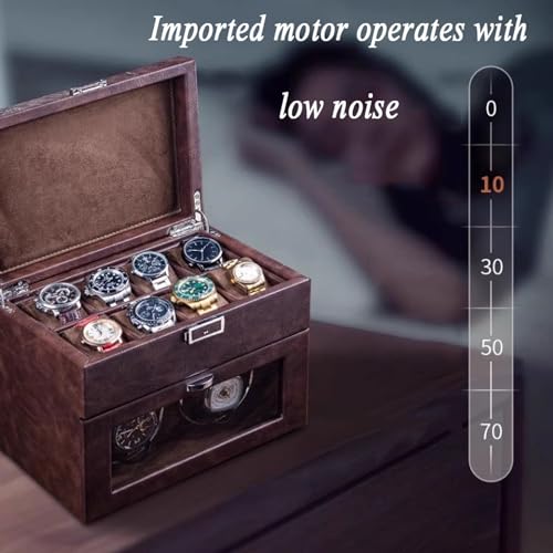 Remontoir de montres automatique a double compartiment et eclairage integre - 3