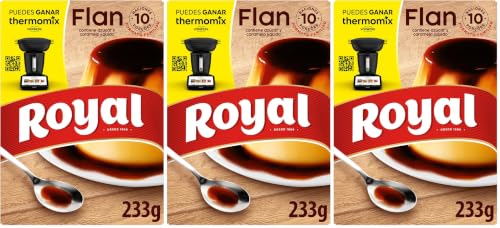 Royal Flan, Preparado en Polvo con Caramelo 10 Raciones, Pack 233 g (Paquete de 3)
