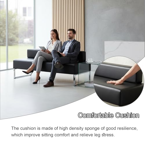 Silla de recepción moderna con estructura de metal para salas de juntas 4