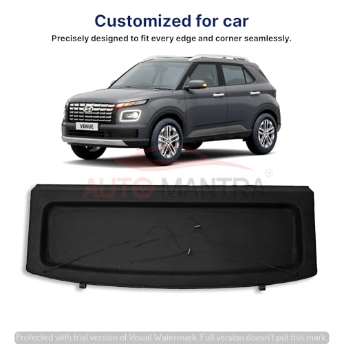 Image of Car Parcel Tray Diggi Luggage Tray in Perfect Fitting Compatible for Venue| Does not fit with The Wiper Model on The Back Glass