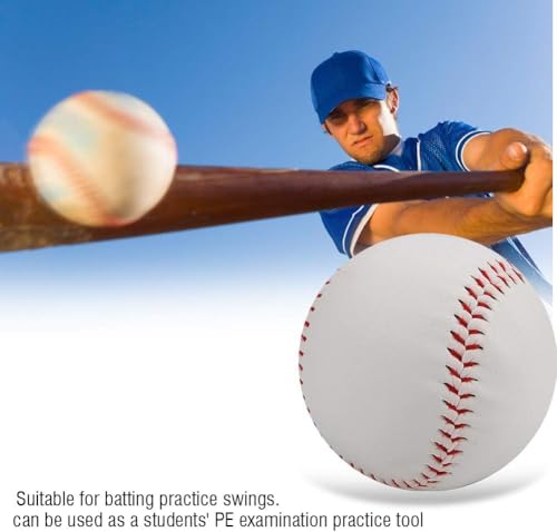 Risegun Baseball Softball, 7,2cm Training Baseball Ball Kuhhaut Sport Baseball Softbälle Basebälle Weicher Ball Praxis Soft Ball Für Kinder Teenager Spieler Trainingsspiel