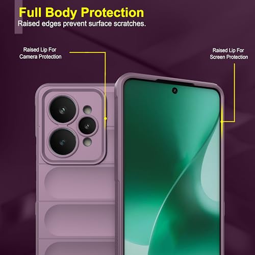 Image of Zapcase Back Case Cover for Realme 15 5G | Compatible for Realme 15 5G Back Cover | Liquid Silicon Magic Case with Camera Protection | Lavender