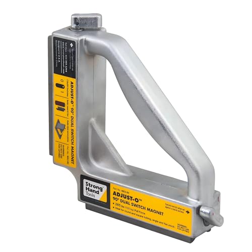 Strong Hand Tools Adjust-O, 90° Dual Switch Magnet Square, MS2-90, Max. Pull Force: 265 LBS by Strong Hand Tools - Used condition - US$144.00