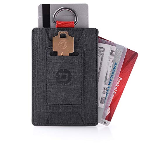 Dango Slim Minimalist Wallet for Men - RFID Blocking - Durable Dtex Water Resistant Material, Black3