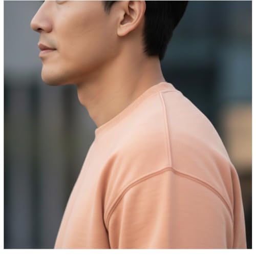 Image of Men's Crew Neck Sweatshirt, Long Sleeve, Casual Pullover, Multiple Colors Available