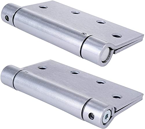 Stylever SD-K7SS02 2 Pack - 4.5 Inchx4.5 Inch Stainless Steel Self Closing Reversible Door Hinge - Heavy Duty Commercial Spring Door Hinge thumb #2