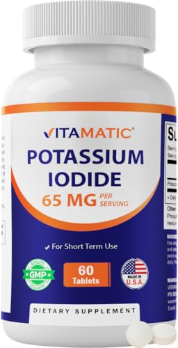Vitamatic Potassium Iodide 65 mg per Serving - 60 Tablets - KI Pills