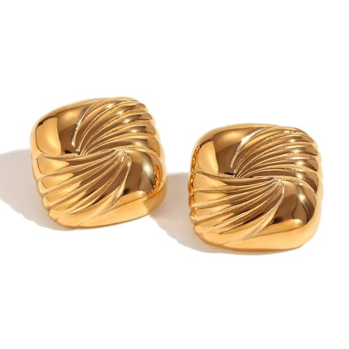 Boucles d'oreilles acier inoxydable plaqué or pour sublimer vos looks quotidiens