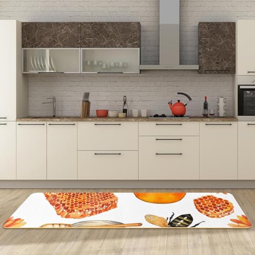 Lot de 2 tapis de cuisine lavables absorbants et antidérapants - 3