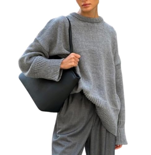Aesthetic Sweater Knit Sweater Oversized Sweater Long Sleeve Sweater Loose Sweater Casual Sweater Streetwear