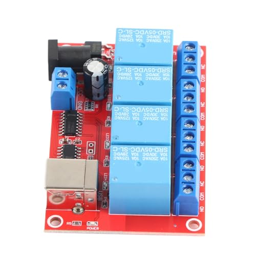 Module de relais à 4 canaux USB 5V avec 3 modes de commande PC et PLC - 4