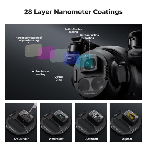 Image of K&F Concept Wide-Angle Lens Compatible with DJI Mavic 4 Pro Drone Camera Lens Accessories,108 Shooting Range, Capture Expansive Landscapes, Multi-Coated HD Optical Glass