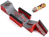 Skateland Finger Skateboard Rampen Set - 8 Stück 100% modular - Mit seinem Mini Skateboard - Half-Pipe Snake Quarters Ledge, Lassen Sie Ihre Phantasie sprechen