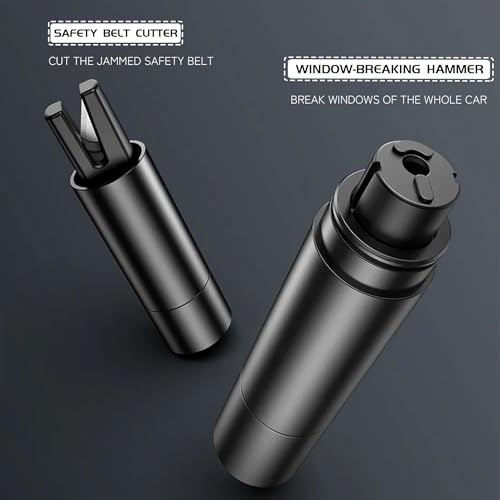 Beamlab Life Hammer, Emergency Escape Tool with Seatbelt Cutter & Window Breaker, Car Safety Hammer for Auto Rescue (4pcs-black)