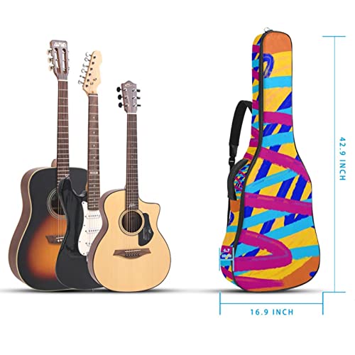 Housse pour guitare acoustique – Motif géométrique – Esthétique – Épaisseur : 1 cm – Étanche – 101,6 cm – 106,1 cm – 106… - Les Beatles, Paul McCartney, John Lennon, RIngo Starr, George Harrison Housse pour guitare acoustique - Motif géométrique - Esthétique - Épaisseur : 1 cm - Étanche - 101,6 cm - 106,1 cm - 106… – Image 6