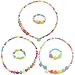 Dr.Pink 3 Sets Kids Lovely Necklace Bracelet Set Princess Party Favor Play Necklaces for Little Girls