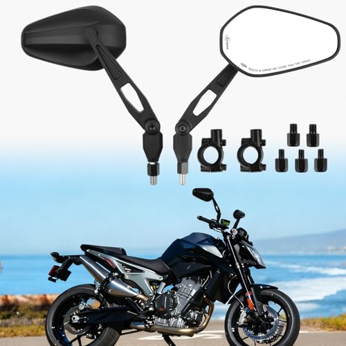 DREAMIZER Rétroviseurs de Moto Guidon Universels 7/8