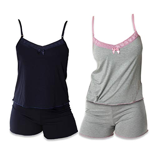 Kit 2 Short Doll Vivi (M, CINZA/MARINHO)
