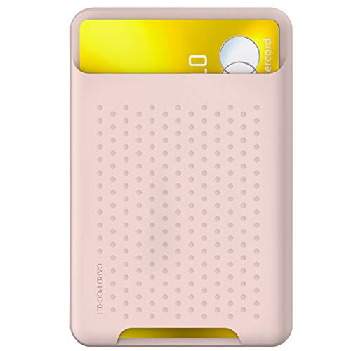 Card Holder for Back of Phone for MagSafe Magnetic Silicone Wallet Compatible with iPhone 12/12 Pro/ 12 Mini/ 12 Pro Max