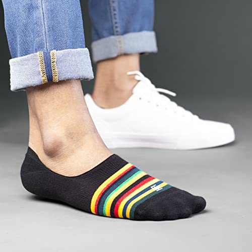 Image of SockSoho Premium Loafer Cotton Socks for MEN - (COLOR: Multicolor | Loafer Length | 7-12 UK Size)
