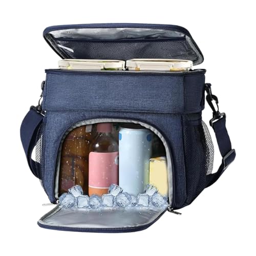 Weqizuerqi Lunch Box Cooler Bag, Insulated Lunch Bag - Cooler Tote Organizer for Lunchbox | Insulated Proof Lunch Cooler Bag for Picnic, Outing, Sports,