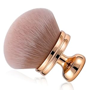 Extra Large Body Makeup Brush, Professional Self Tan Brush for Flawless Application, Wide Headed Body Bronzer & Leg Makeup Applicator, Streak-Free Blending Brush for Back & Arms (Gold)
