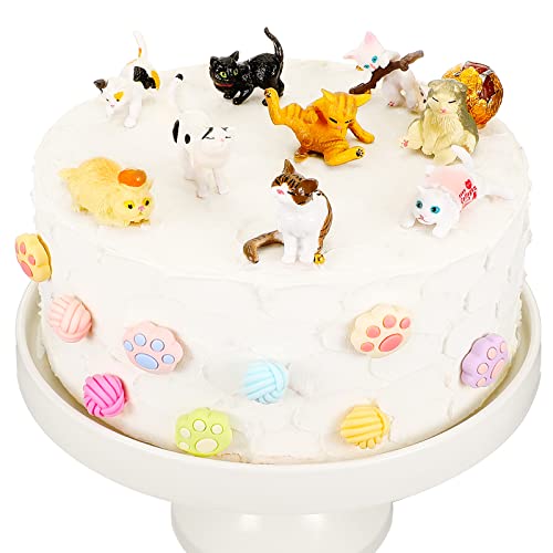 Figurines de gâteau d'anniversaire chat mignon pour réussir votre décoration de fête