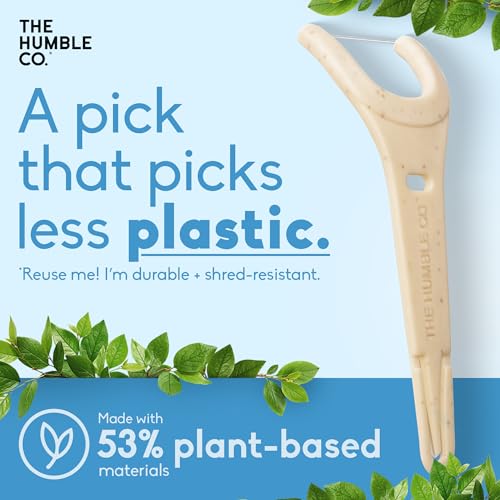 image for The Humble Co. The Humble Co Molar Floss Picks for Teeth, 200 Count (M