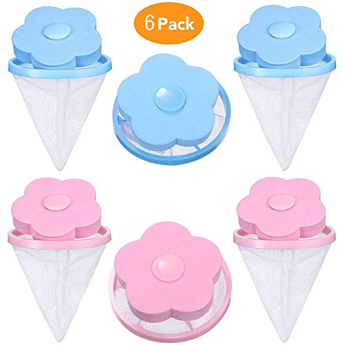 PIVBY Dog Cat Pet Fur Remover Hair Catcher Reusable Washing Machine Floating Lint