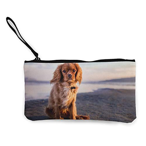 Preisvergleich Produktbild Rterss Münzbörse Geldbörse Geldbeutel Geldbeutel Geldbeutel Geldbeutel Geldbeutel Schlüsselhalter Handy Tasche mit Griff bedrucktes Segeltuch niedliche Tiere Hund Hund haarige Haustier