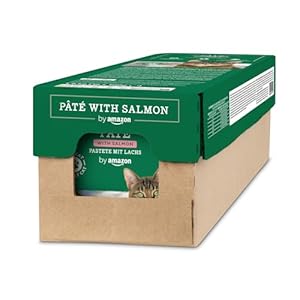 By Amazon Katzenfutter Pastete mit Lachs, 16 x 100g