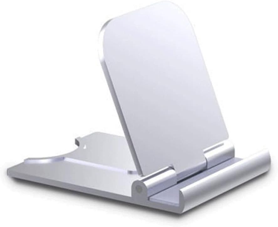 Cell Phone Holder, Adjustable Mobile Phone Holder Mobile Smartphone Support Tablet Stand for Desk Cell Portable Phone Holder Stand (Color : Silver)
