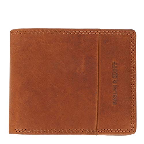 Portefeuille en cuir véritable homme femme avec protection RFID anti-piratage et grand format zip