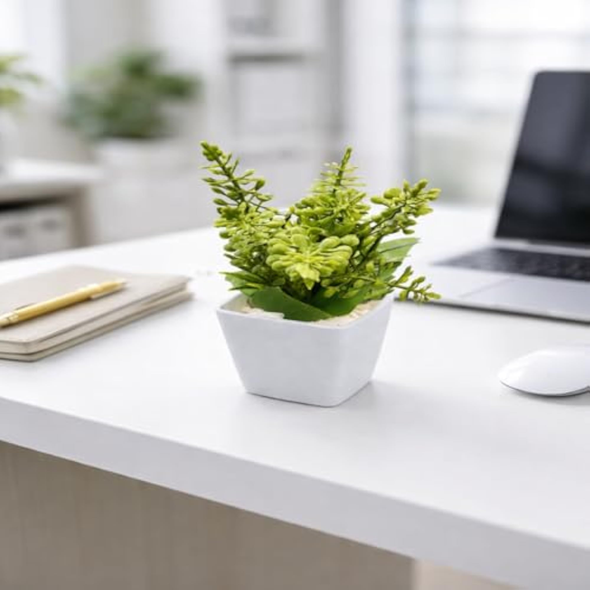 Artificial Mini Potted Plants, Decorative Tabletop Greenery
