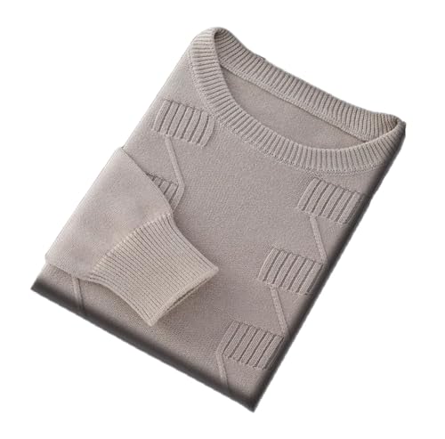 Men's Cotton Sweaters Knitted Semi High Neck Pullover Sweater Thick Casual Long Sleeved Men's Clothing