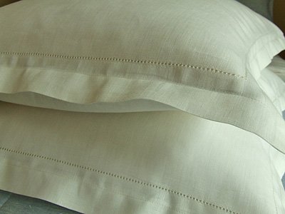 Funda de edredón de lino blanco roto para dormitorios luminosos 2