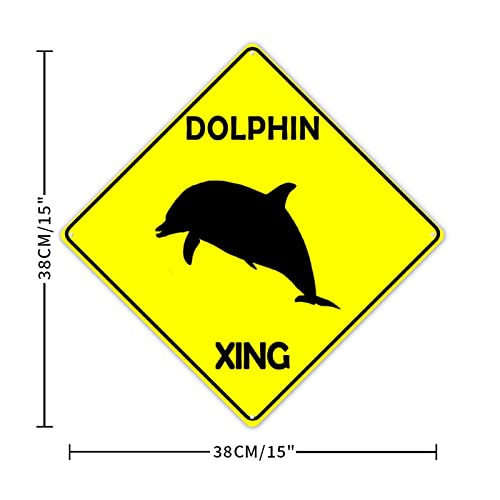 Plaque dauphin Xing en métal rétro de qualité supérieure pour façade