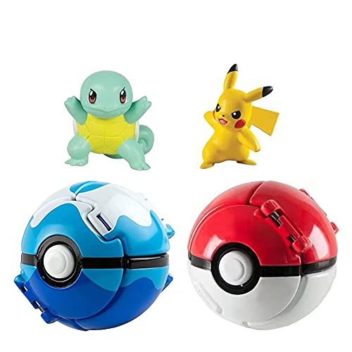 Throw N Pop Poke Ball and Figure, Pokรยฉ Battle Action Figures, Pokballs Action Figures Game Action Figure for Children's Toy Set Birthday Party Toy Gift Idea 2 PCS Throw N Pop Poke Ball and Figure, Pokรยฉ Battle Action Figures, Pokballs Action Figures Game Action Figure for Children's Toy Set Birthday Party Toy Gift Idea 2 PCS