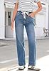 Sidefeel Women's Wide Leg Jeans High Waisted Stret... #3