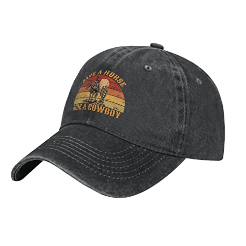Save A Horse Ride A Cowboy Hat Women Dad Hats Vintage Hat Black #TOP1