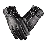 Adults Windproof Finger Gloves Thickened Snowboard Gloves Winter Warm Mittens Waterproof Skiing...