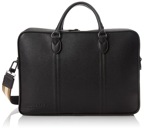 Ted Baker Kaden porte-document noir en cuir premium au design minimaliste