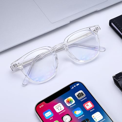 Image of Dollger Square Blue Light Blocking Glasses Women Men Computer Eyeglasses Fashion Light Weight TR90 Blue Light Glasses